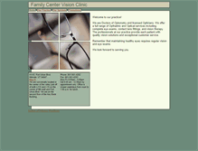 Tablet Screenshot of familycentervision.com